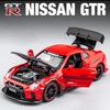 ABE4  1:32 Nissan GTR R35 Supercar Alloy Car Toy Car Metal Collection Model Car Sound and Light Toys For Children