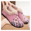 Women's Winter Velvet Thick Cotton Shoes Embroidered Casual Shoes