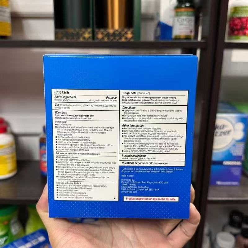 Kit de Regeneração Capilar Masculina (Conjunto de 6 peças): Kit de Cuidados para Crescimento Capilar Minoxidil — Um kit de cuidados para o couro cabeludo projetado para cabelos finos