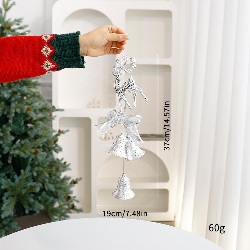 Christmas Bells Pendants Garland Drop Ornaments New  Festival Party Home Decoration DIY Creative Background Decor Gifts