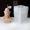 3D Buddhas Silicone Candle Mould for Handmade Soap Gypsum Resin Aromatherapy Candle Mold Desktop Decors for Any Occasion