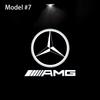 2 Pezzi LED Styling Auto Luci di Benvenuto per Portiera Accessorio Emblema per Mercedes Benz AMG W205 C300 W203 W206 W108 W124 W126 W140 W168 W169