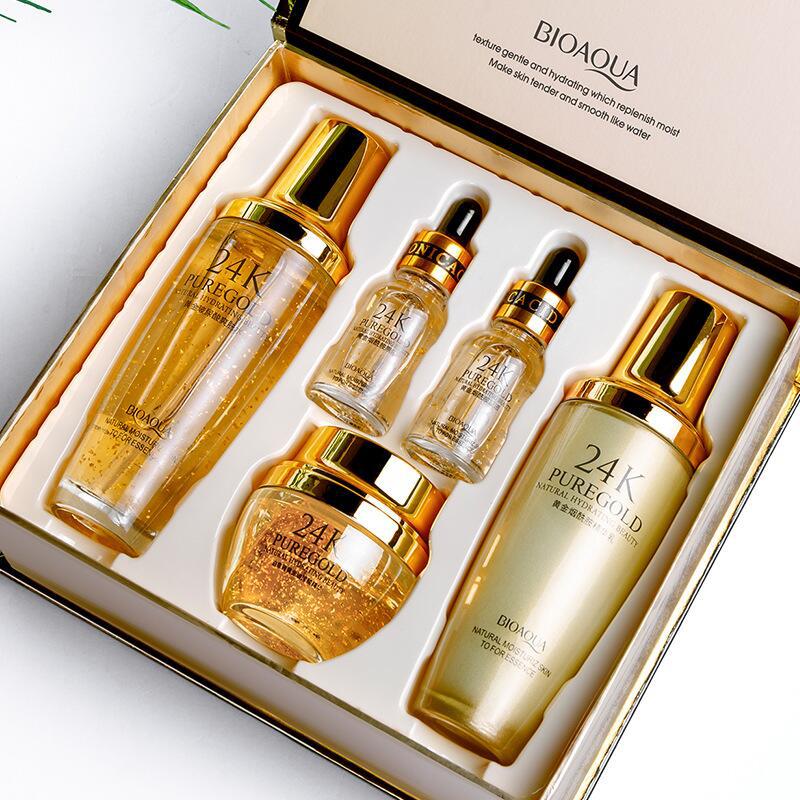 Kjøp BIOAQUA 24k Gold Essence Hyaluronic Acid Hydrating Essence Gift