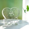 H&D HYALINE & DORA 15 Year 15th Wedding Anniversary Paperweight, Crystal Sculpture Keepsake Gifts, Personalized Crystal Engraved Heart Marriage