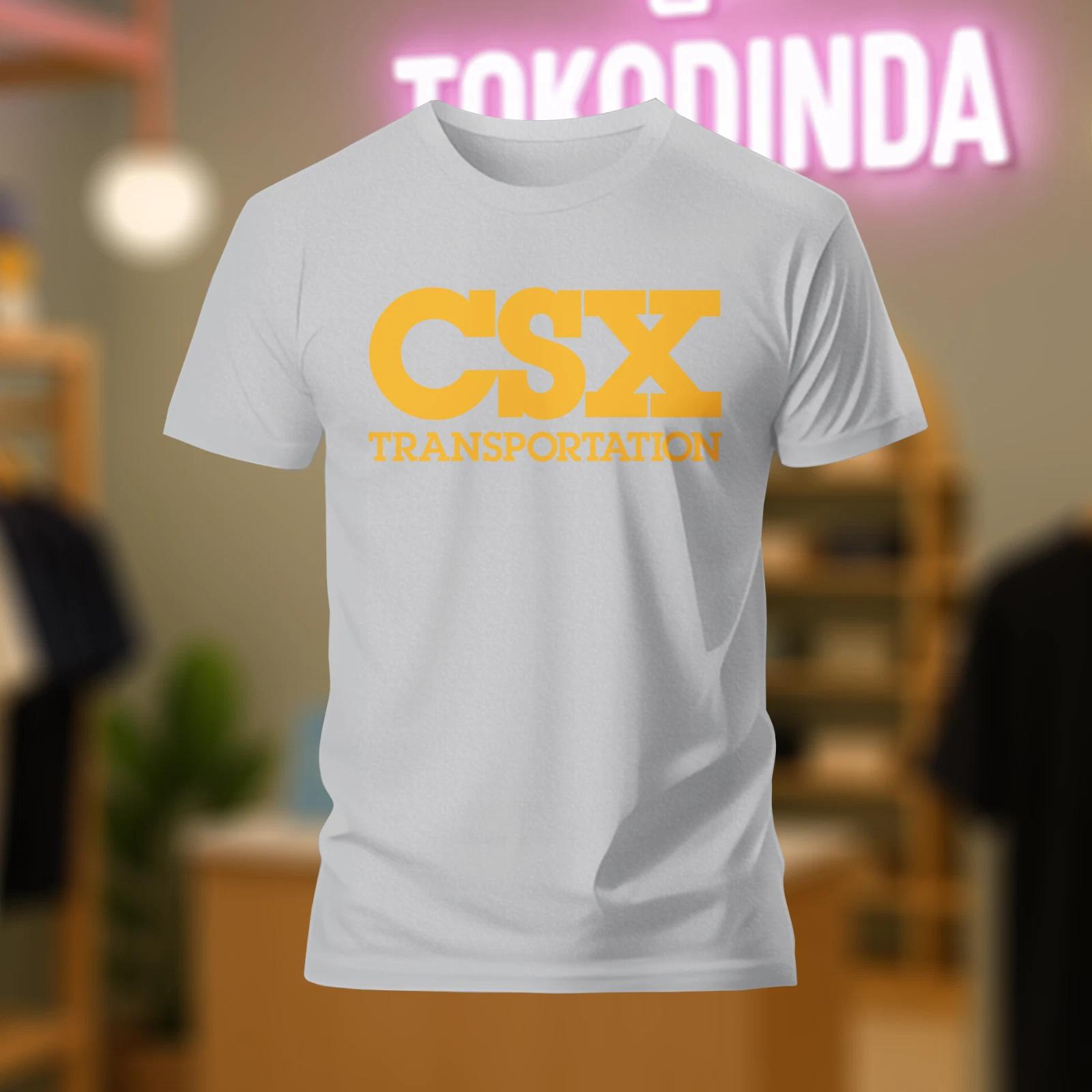CSX Transportation Railroad logo T-Shirt Funny Made In USA S-5XL L
