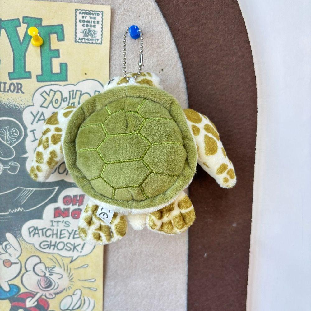 Algodão PP Tartaruga Pelúcia Chaveiro Animal Verde Boneca Argola de Chave Pingente de Tartaruga de Pelúcia Enfeites Pendurados