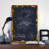 Computer Mouse Patent Drawing Metal Poster Customized Wall Art Retro Vintage Tinplate Signs for Aesthetic Room Decor Men Home