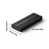 Aluminum M.2 NVMe Enclosure USB3.2 20Gbps Transfer Speed Heat Dissipation Easy Installation for 2230 2242 2260 2280