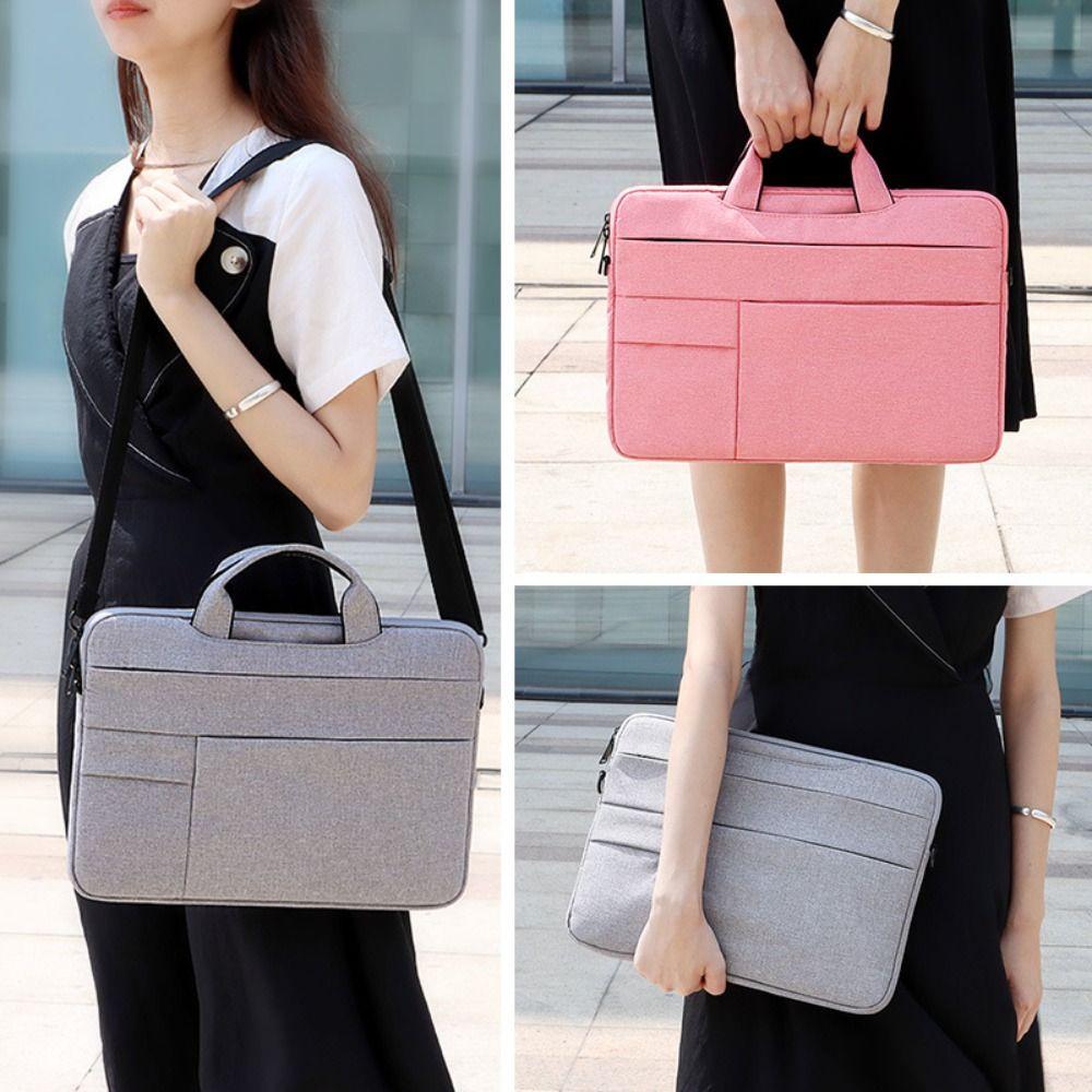 Water-resistant Laptop Bag Sleeve Universal Compact Design Handbag Briefcase Padded Protection 15.6 Inch Computer Storage Bag