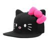Cute Cat White Cap Women'S Spring Big Head Circumference Baseball Cap Showing Face Small Hat Trend