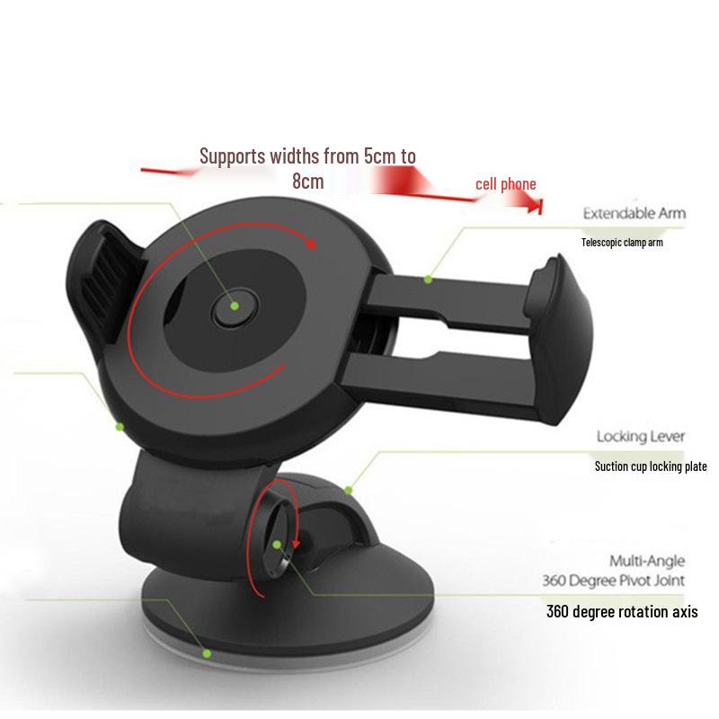 

Universal Car Phone Holder with Suction Cup Mount for Navigation