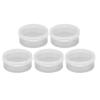 5PCS Sponge Transparent Storage Box Multipurpose Portable Round Clear Small Plastic Containers for Small Items Crafts