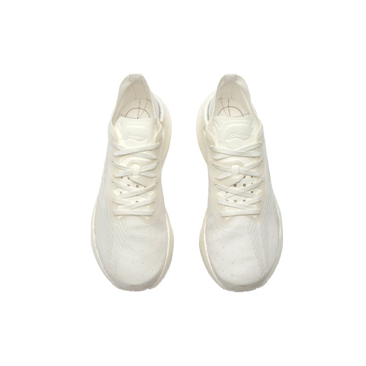 Li Ning Absolute Shadow Breathable Low Top Running Shoes Women sneakers Piano-White ARHQ262-5