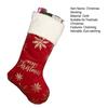 Christmas Stocking 19" Large Xmas Stocking with Plush Faux Fur Cuff for Stairs Fireplace Hanging Holiday Home Decor