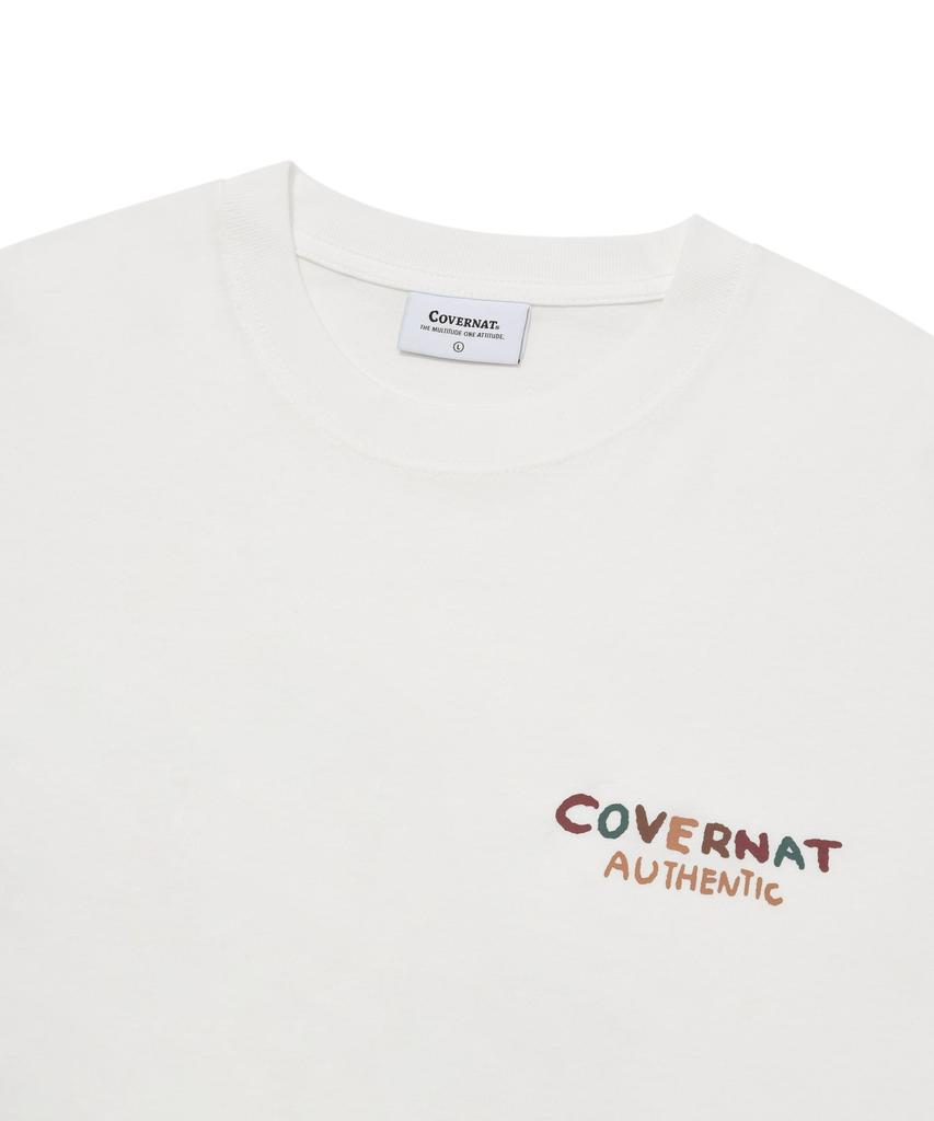 COVERNAT Iceland Line Graphic Long Sleeve White
