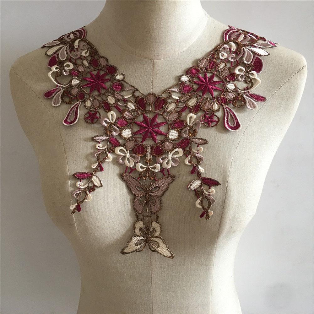 Clothing Accessories Lace Flower Hollow Lace Polyester Collar Multi-Color Embroidered Clothes Diy Decorative Neckline Accessories
