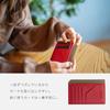 MALTA Fragment Case, Inner Card Case, Slim Mini Wallet for Women, Cowhide Leather, Large Capacity, Slim Coin Purse, Smart Wallet, YellowGray