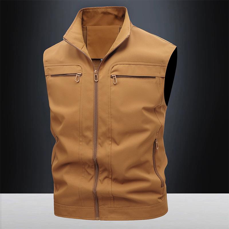 Workwear Vest Men's Outdoor Fishing Suit Casual Vest Jacket Simple Waterproof Vest