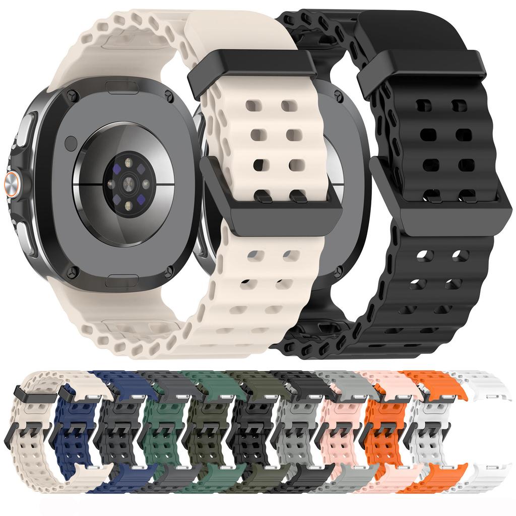 Cinturino Marine per Samsung Galaxy Watch 8 Classic 46mm Cinturino Sportivo in Silicone per Galaxy Watch 8 40mm 44mm Accessori Cinturino Braccialetto