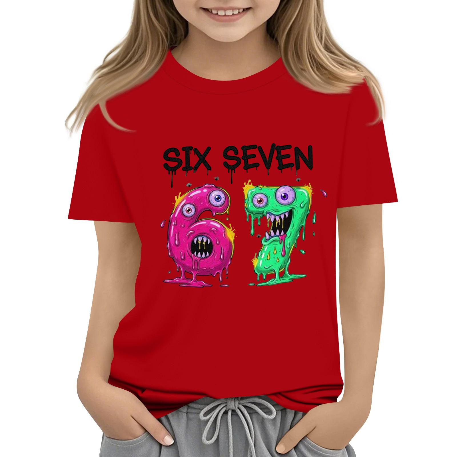 

Toddler Girl Boy T-Shirts Kids Top Boys And Girls Printed Short Sleeved T-shirt 110