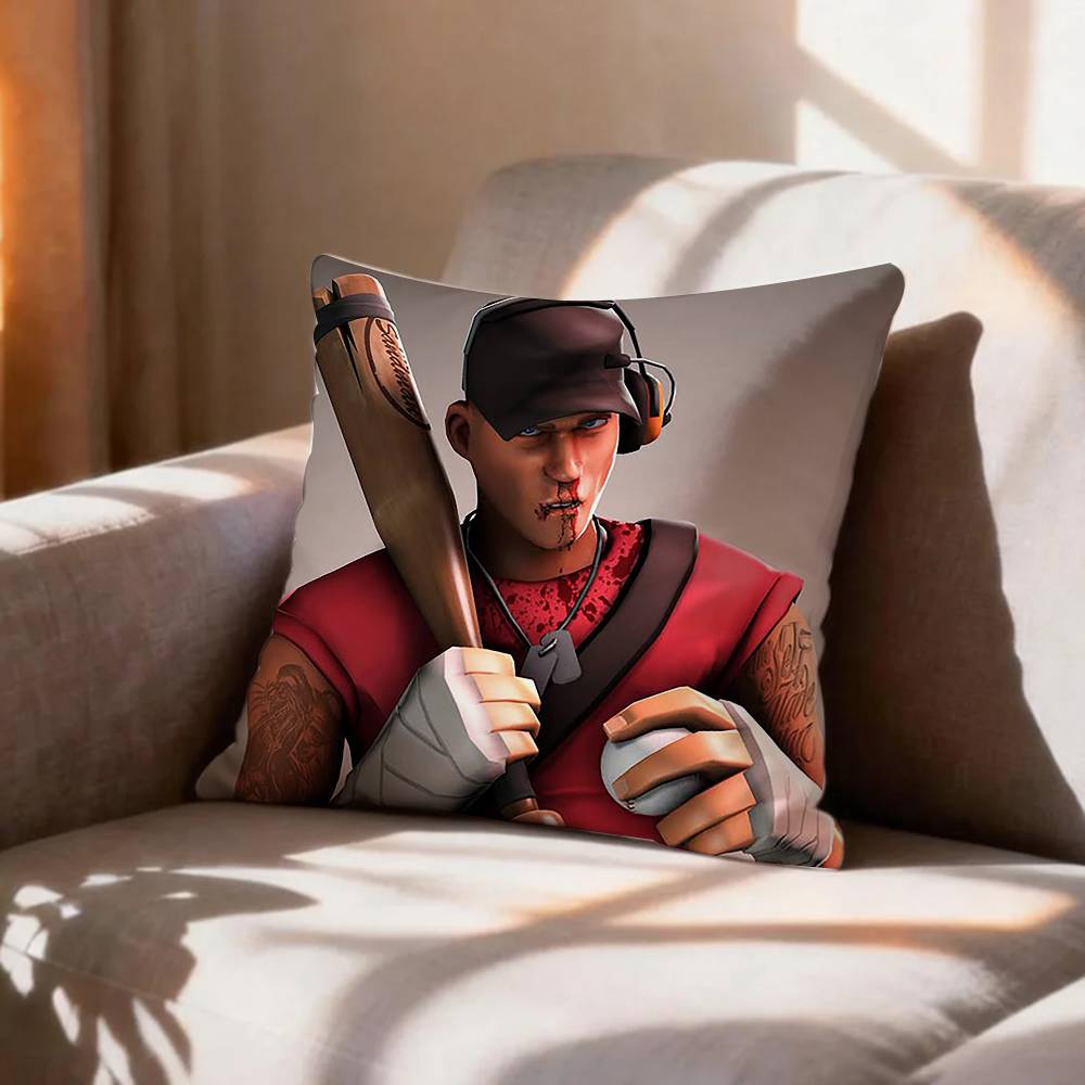 Scout Medic Team FFortress TF Pillow Case Pattern Printed Pillowcase For Living Room Sofa Cushion Cover