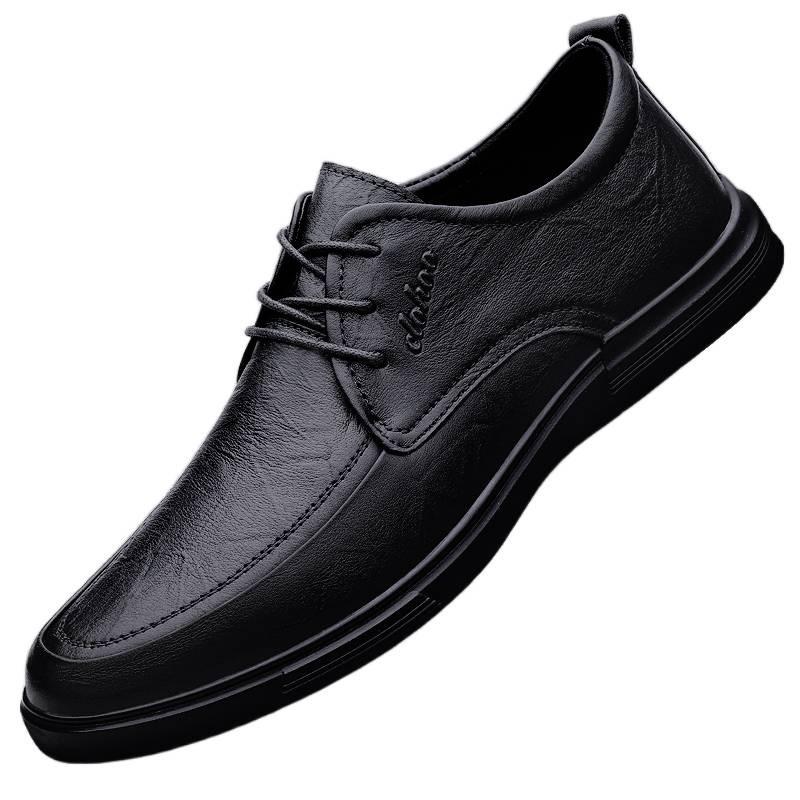 Chaussures en cuir Leak automne semelle souple nouvelles chaussures chaussures décontractées chaussures habillées business