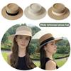 UV Protection Sun Hats Wide Brim Beach Hats French Elegant Holiday Straw Hat