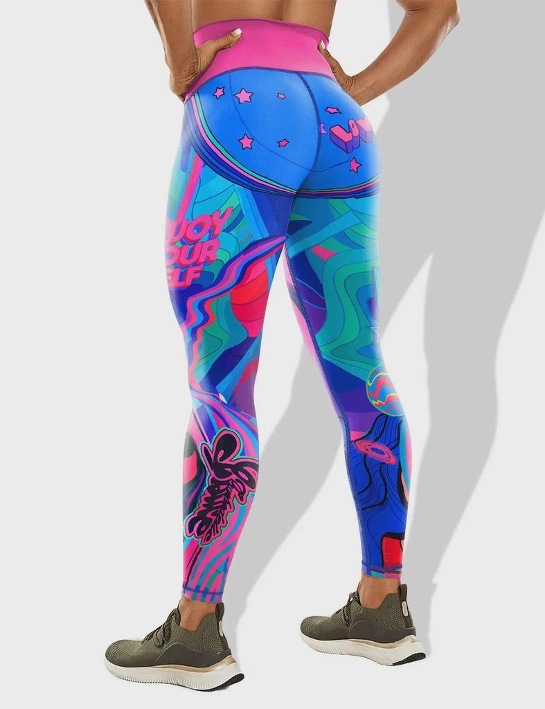 New Cross-Border Personalized High-Elastic Yoga Pants for Running, Cycling, and Outdoor Fitness