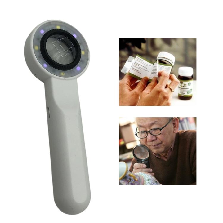Jewelry Magnifier with High Magnification and Rechargeable Feature Magnifying Glass for Professional Gems Inspection