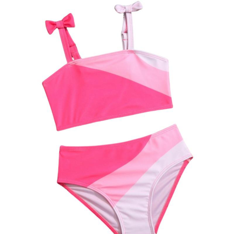 2024 Cute Two-Piece Girls' Bikini Swimsuit for Small and Medium Children