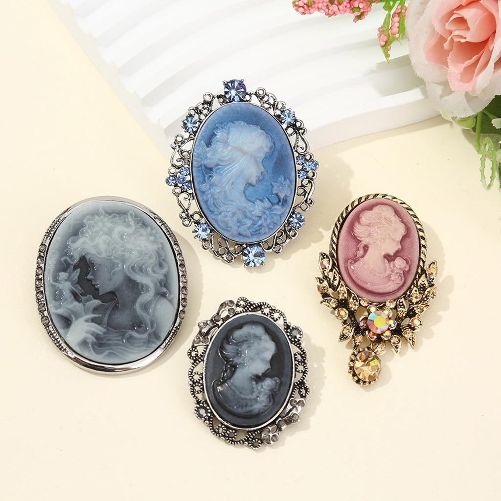 Shimmering Crystal Accented Brooch Sturdy Metal Design Versatile For Office Event Social Gatherings