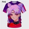 Nové Sailor Moon Anime 3D Tisk Dívčí Tričko s Krátkým Rukávem Ležérní O-výstřih Anime Sailor Moon Dětské Unisex Trička s Krátkým Rukávem