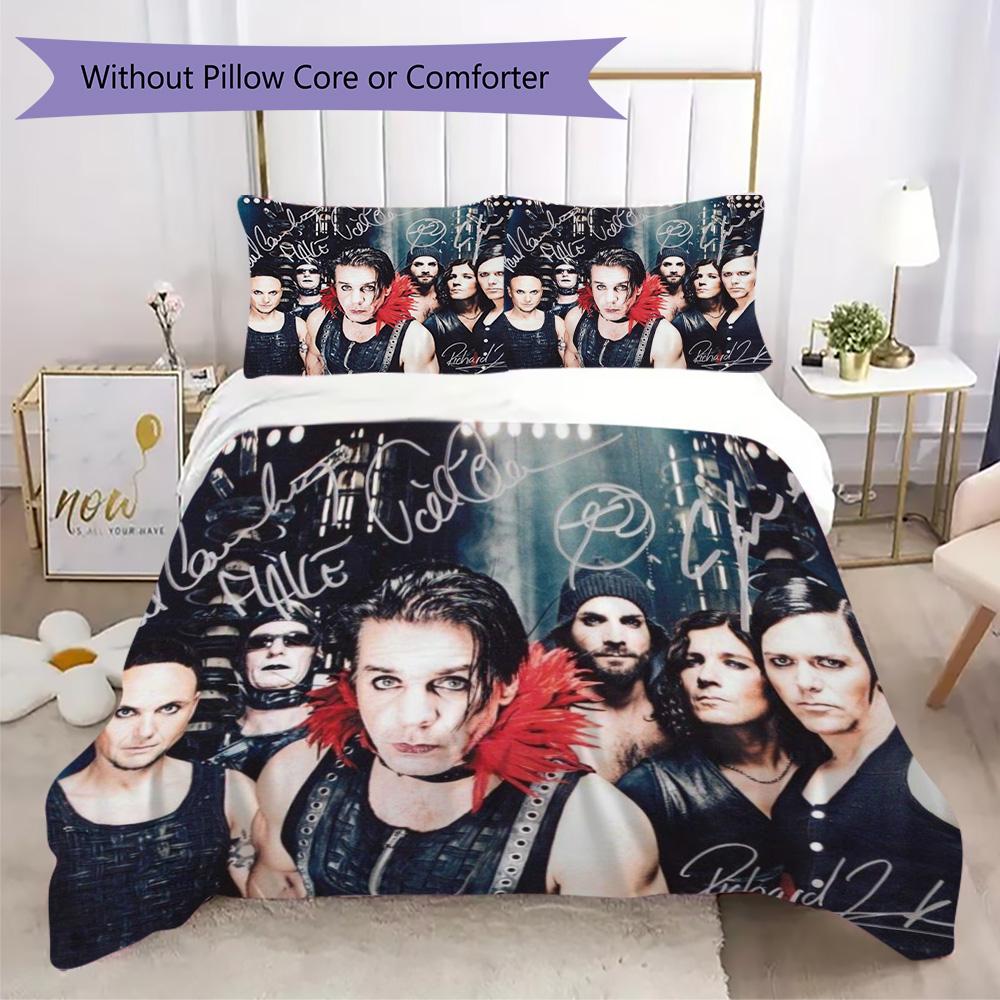 Rammstein, the German heavy metal rock band, lead singer Till Lindemann's household items, pillowcase, bedspread, bed cover (without core)R5