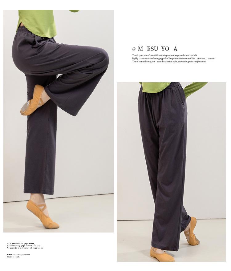 Spring & Autumn Loose High-Waist Wide-Leg Pants for Adult Female Modern Dance
