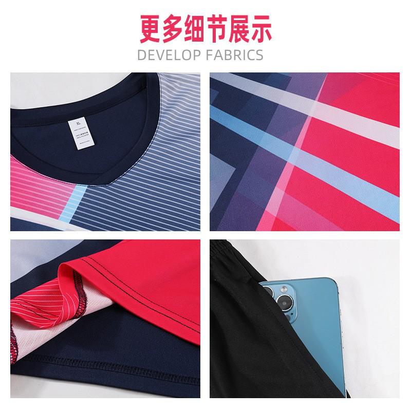 Quick-Dry Breathable Badminton Sport Set Men Women Kids Lightweight Training Jersey Shorts Soccer Basketball Volleyball