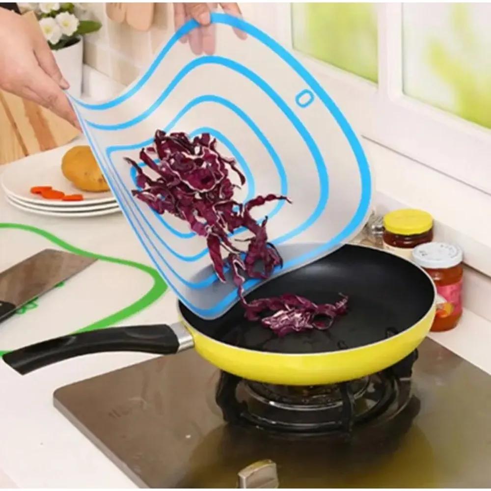2pecs Practical Vegetable Meat Tools Non-slip Frosted Chopping Board Plastic Chopping Board Kitchen Cutting Board Kitchen Accessories