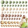 72Pcs Mini Foam Balloons Balls Cake Topper for Christmas Birthday Party Baby Shower Wedding Anniversary Cake Decoration