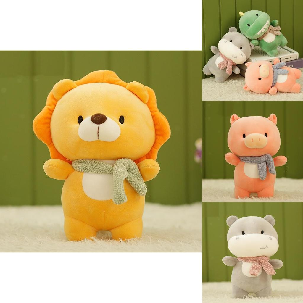 Cute And Cuddly Stuffed Animal Plush Doll For Kids Bedroom Decoration Lion Dinosaur