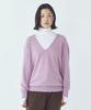CITTA Essential Wool Blended Deep V-Neck Knit_Ctk253(Lavender)