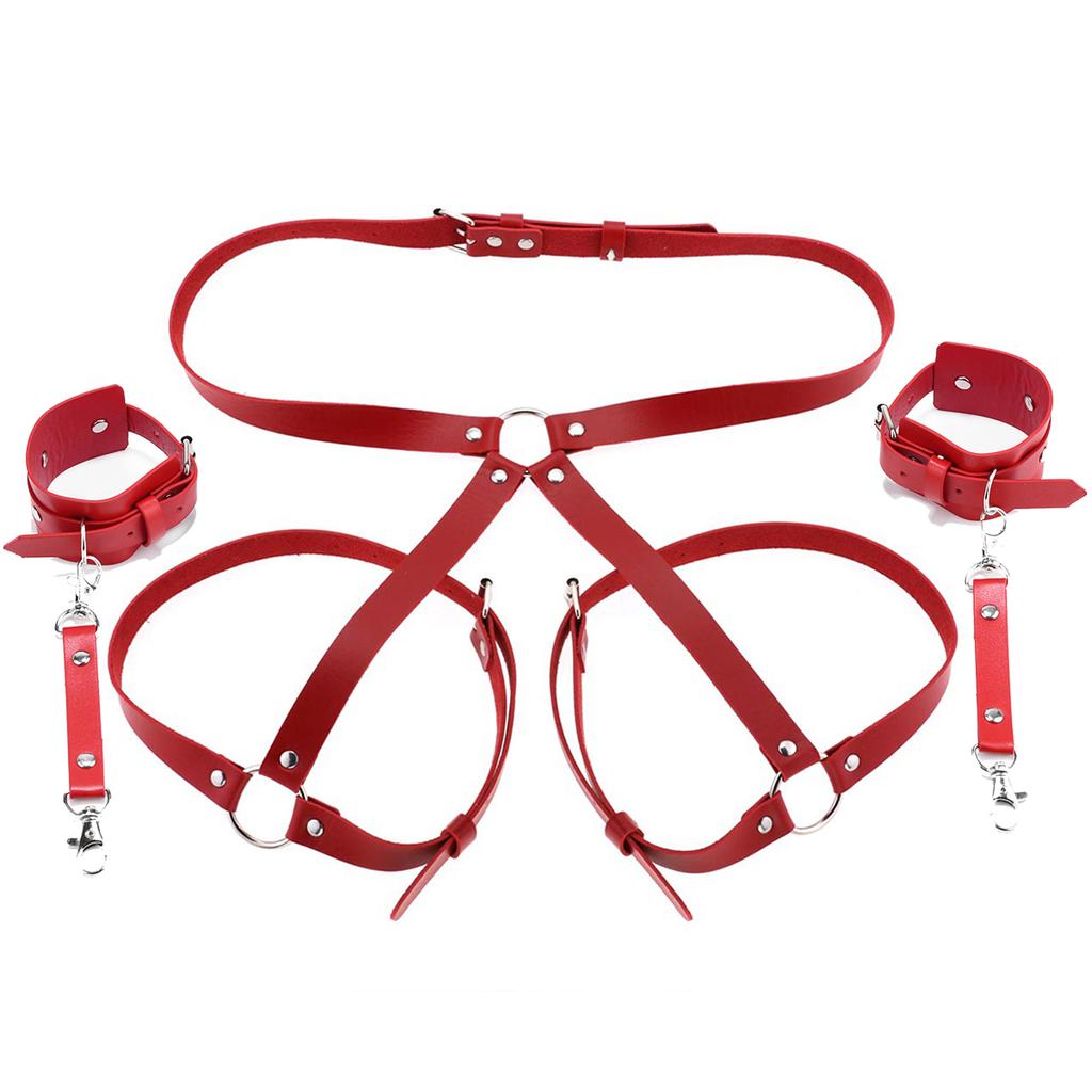 Handcuffs Sex Toys PU Leather Body Harness Cuffs Bondage Straps  Kit Erotic Adult Sex Toys For Couples Party Sexy Accessorie