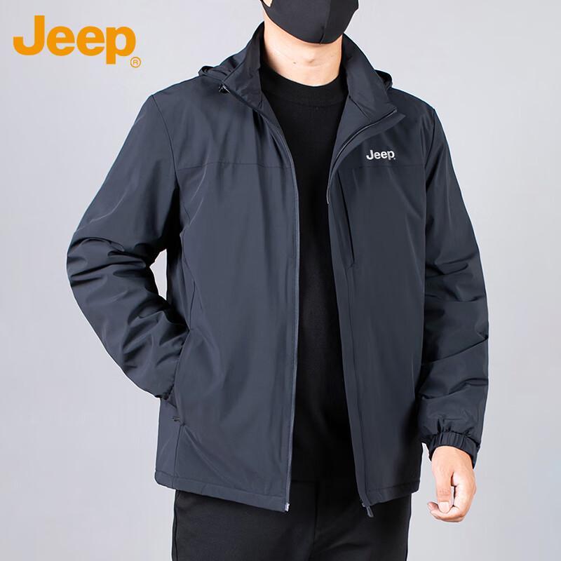 Jeep Men's Hooded Business Casual Jacket