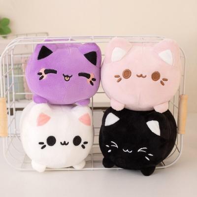 Stuffed Animals Kitten Plush Toys Pink Peachy Cat Soft Dolls Black Cat Stuffed  Birthday Presents