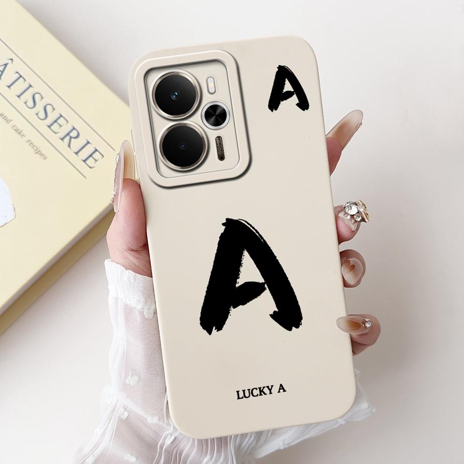 For Readme 14 5G Case RMX5075 Cute Lucky Letters Cover Soft TPU Phone Case For Realme 14X 14 Realme14 T 14T 5G Back Cover Fundas