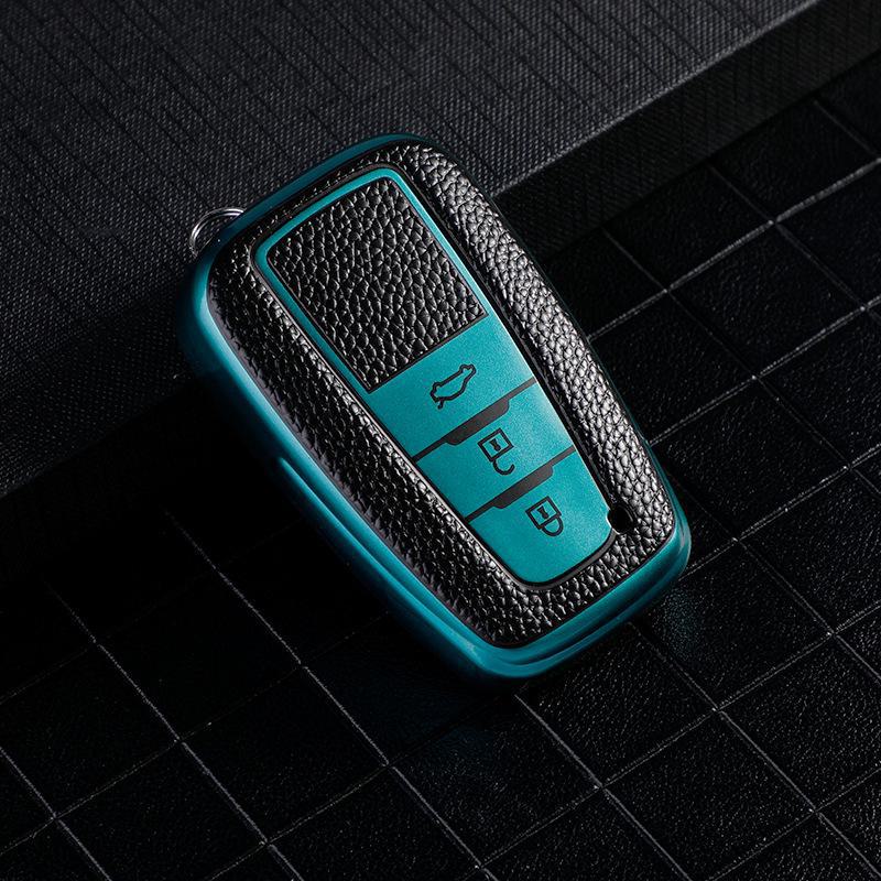 Toyota Car Key Cover for Camry, Corolla, Ralink, Highlander. Dragon Design with Full Shell Buckle for Men.