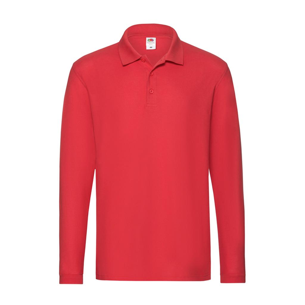 Fruit of the Loom Mens Premium Long-Sleeved Polo Shirt