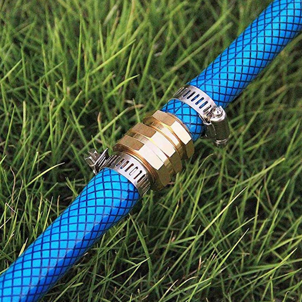 Garden Hose Repair Connectors Stainless Steel Clamps for 3/4 Inch Hoses Corrosion Resistant Easy To Install Long Lasting