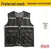 Custom Mesh Breathable Volunteer Vest with Logo for Events and Workwear