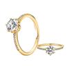 New 925 Silver Sparkling Bow Double Hearted Zircon Ring for Women DIY High Quality Wedding Jewelry Gifts