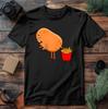 Funny Potato Pooping French Fries T-Shirt, Humorous Foodie Novelty Food Gift Tee