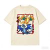 T-shirt in Puro Cotone Stampata Evoluzione di Charizard Uomo e Donna Nuova Collezione Primavera/Estate Camicia alla Moda a Maniche Corte